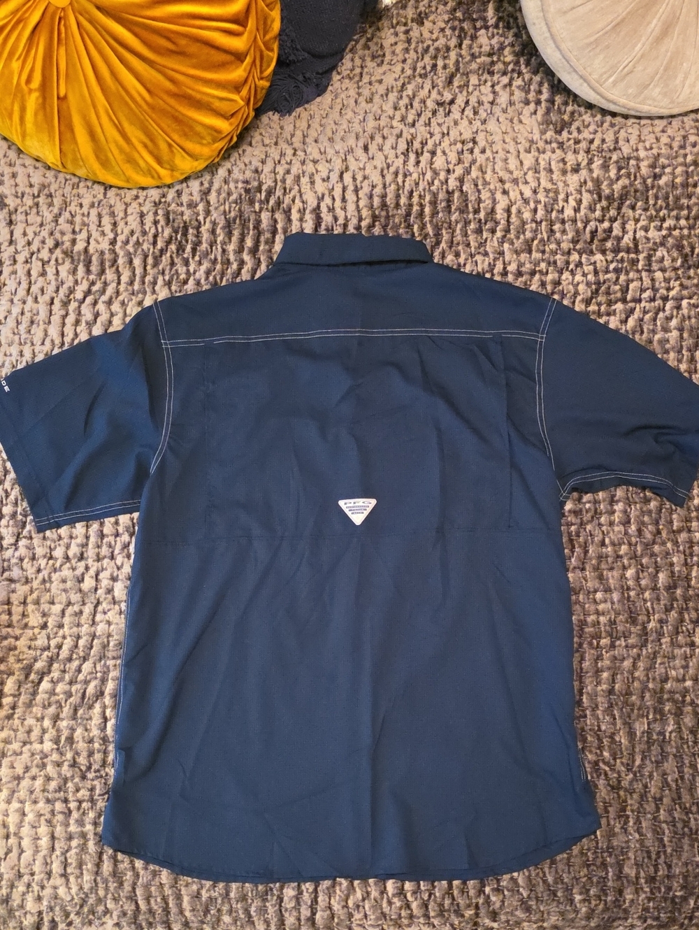 Lot Of 2 Shirts, Columbia PFG And Magellan Fish Gear, Both Men's Large, Navy - Picture 6 of 13